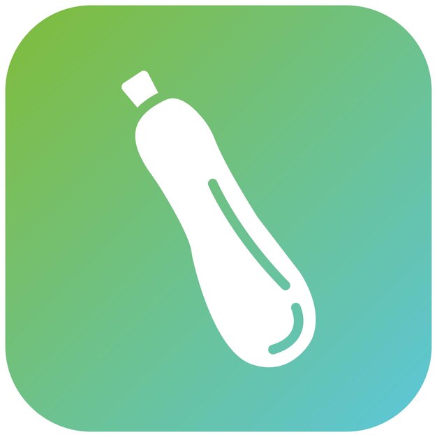 Diseño vectorial de estilo de icono de calabacín