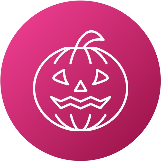 Diseño vectorial Estilo del icono de la calabaza de Halloween