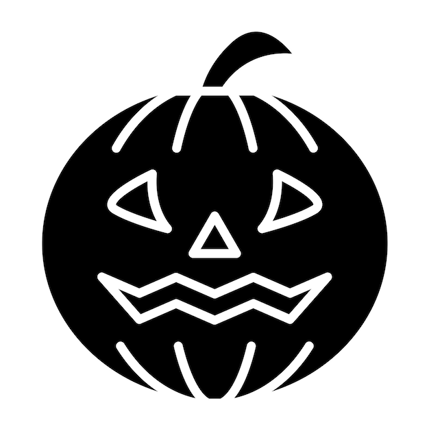 Diseño vectorial Estilo del icono de la calabaza de Halloween