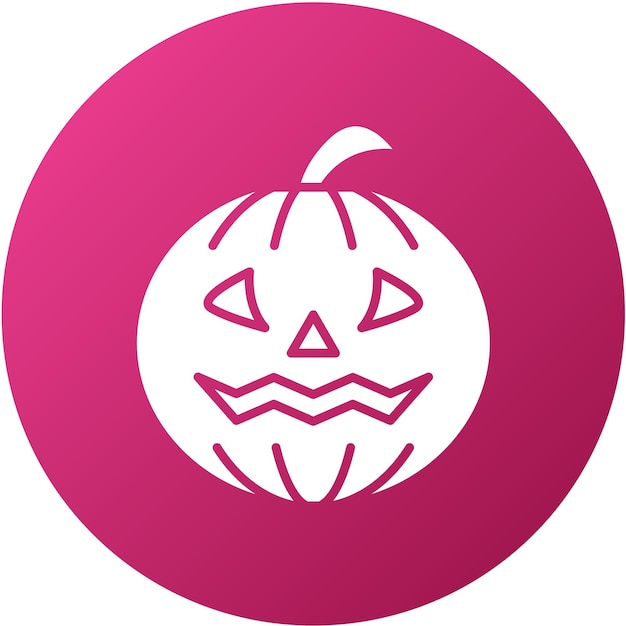 Diseño vectorial Estilo del icono de la calabaza de Halloween