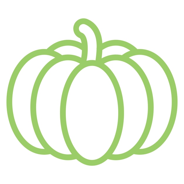Diseño vectorial Estilo del icono de la calabaza