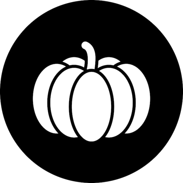 Diseño vectorial Estilo del icono de la calabaza