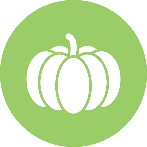 Diseño vectorial Estilo del icono de la calabaza