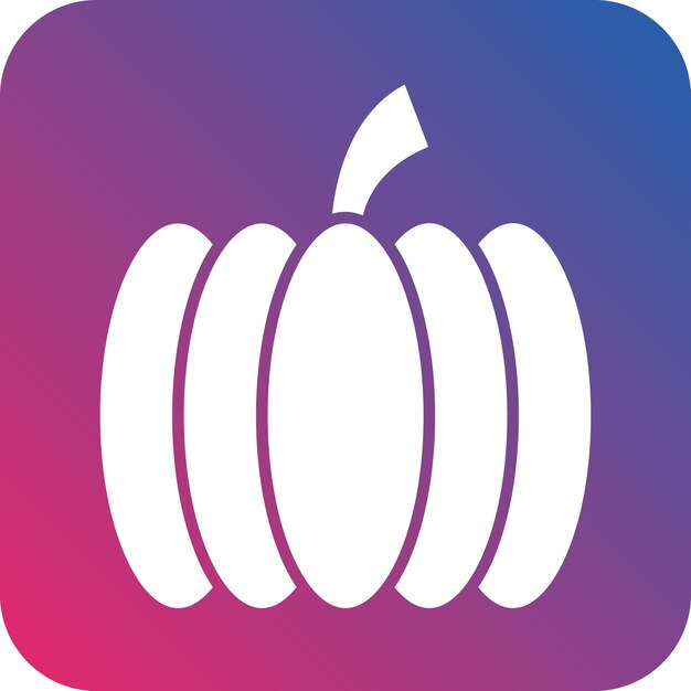 Diseño vectorial Estilo del icono de la calabaza