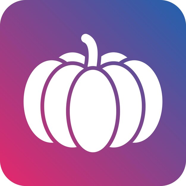 Diseño vectorial Estilo del icono de la calabaza