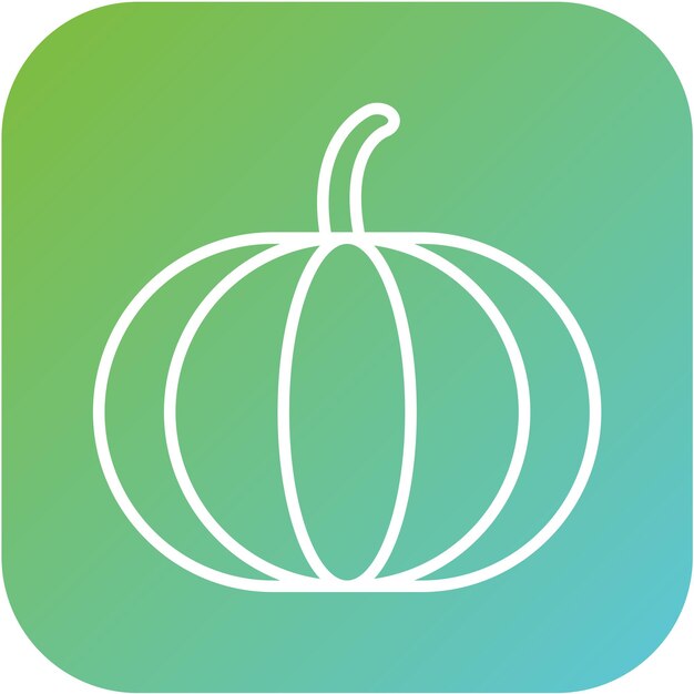 Diseño vectorial Estilo del icono de la calabaza