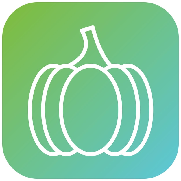 Diseño vectorial Estilo del icono de la calabaza