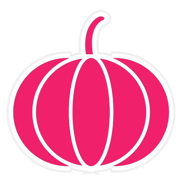 Diseño vectorial Estilo del icono de la calabaza