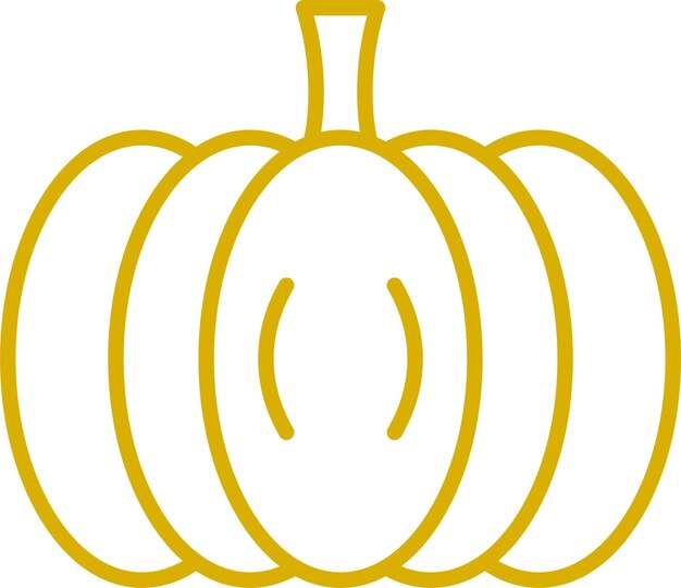 Diseño vectorial Estilo del icono de la calabaza