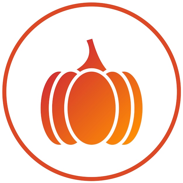 Diseño vectorial Estilo del icono de la calabaza