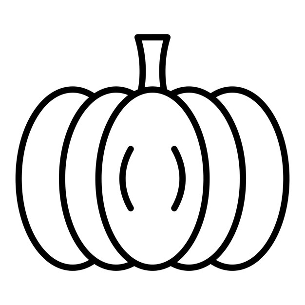 Diseño vectorial Estilo del icono de la calabaza
