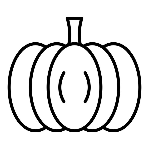 Diseño vectorial Estilo del icono de la calabaza