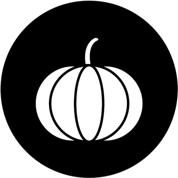 Diseño vectorial Estilo del icono de la calabaza