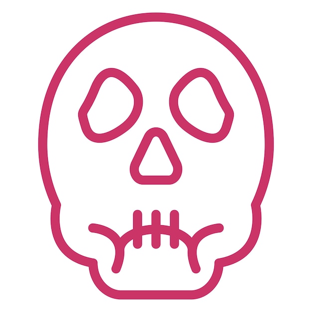 Diseño vectorial Estilo del icono de la calavera