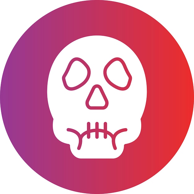 Diseño vectorial Estilo del icono de la calavera