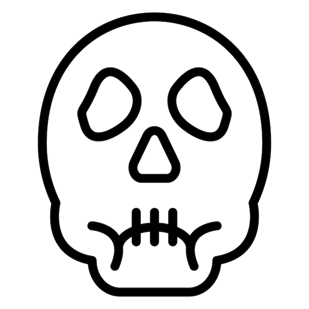 Diseño vectorial Estilo del icono de la calavera