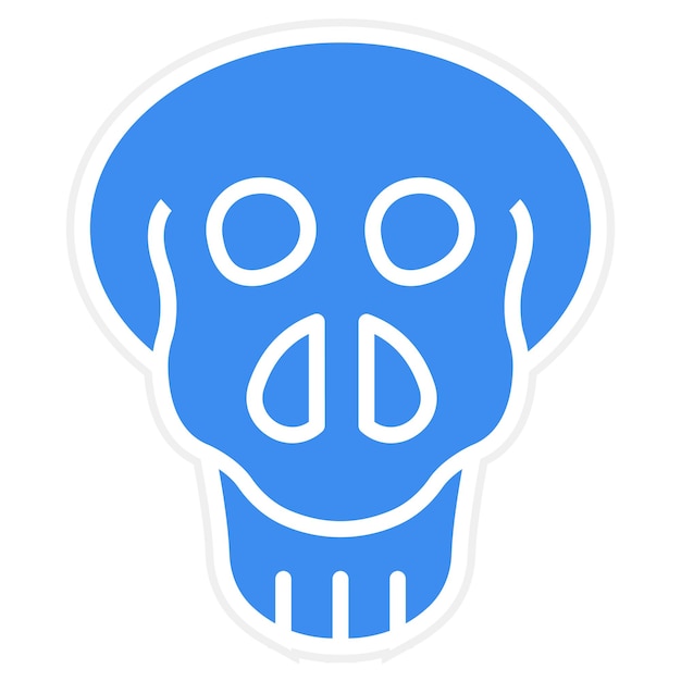 Diseño vectorial Estilo del icono de la calavera