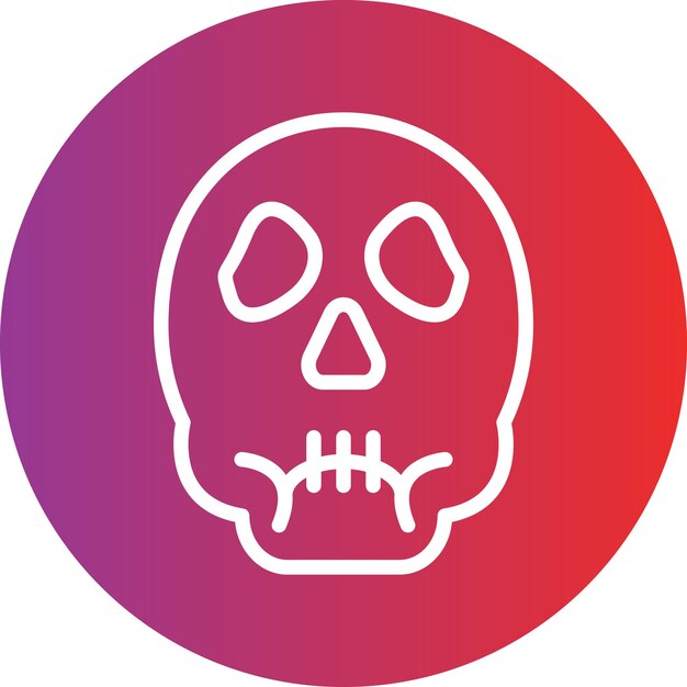 Diseño vectorial Estilo del icono de la calavera