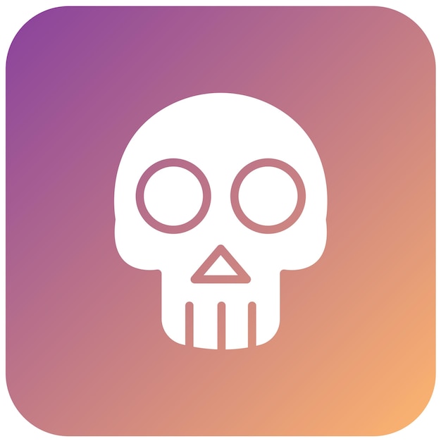 Diseño vectorial Estilo del icono de la calavera