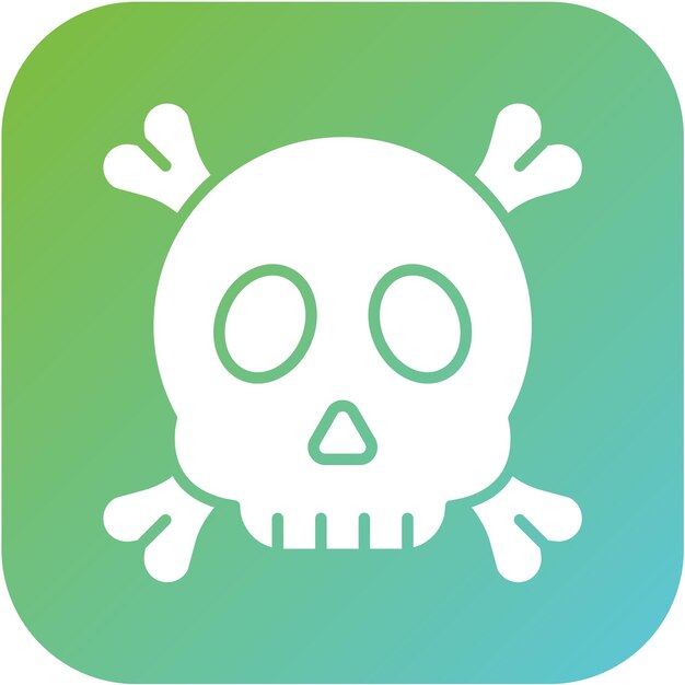 Diseño vectorial Estilo del icono de la calavera