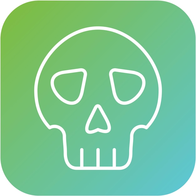 Diseño vectorial Estilo del icono de la calavera