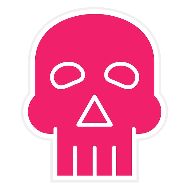Diseño vectorial Estilo del icono de la calavera
