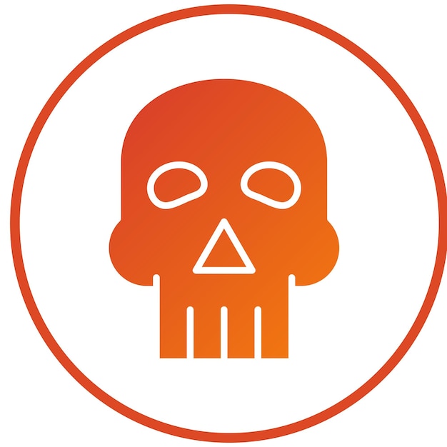 Diseño vectorial Estilo del icono de la calavera