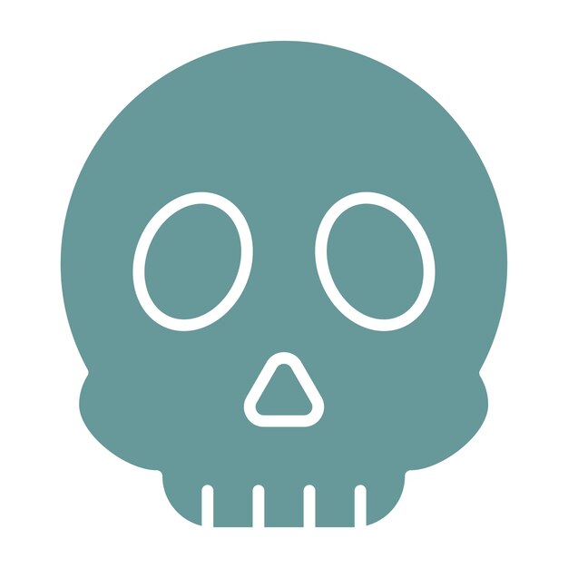 Diseño vectorial Estilo del icono de la calavera