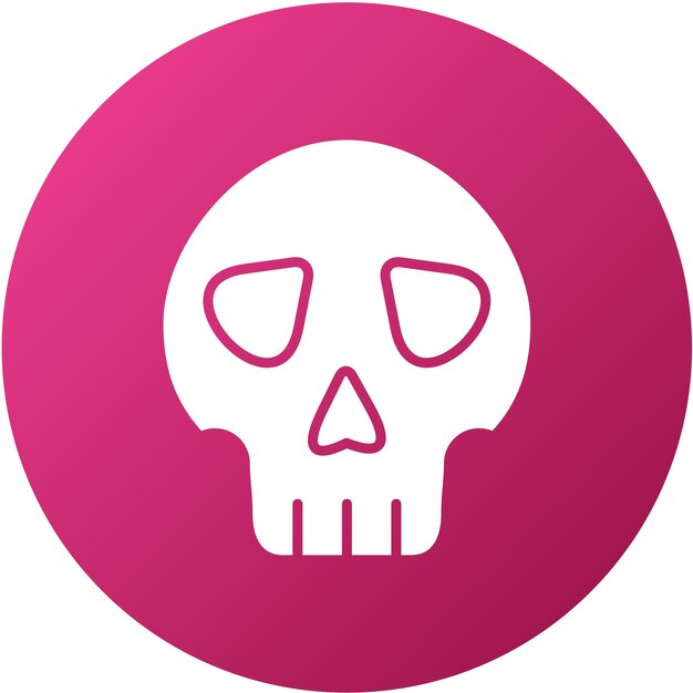 Diseño vectorial Estilo del icono de la calavera