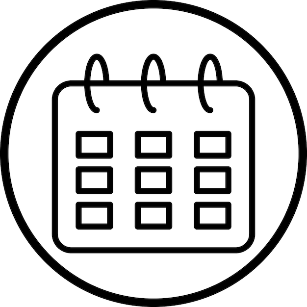 Diseño vectorial Estilo del icono del calendario de primavera