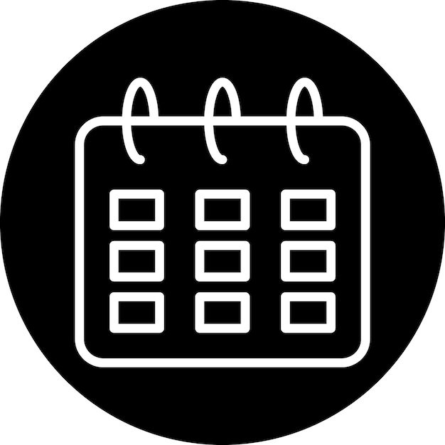 Diseño vectorial Estilo del icono del calendario de primavera