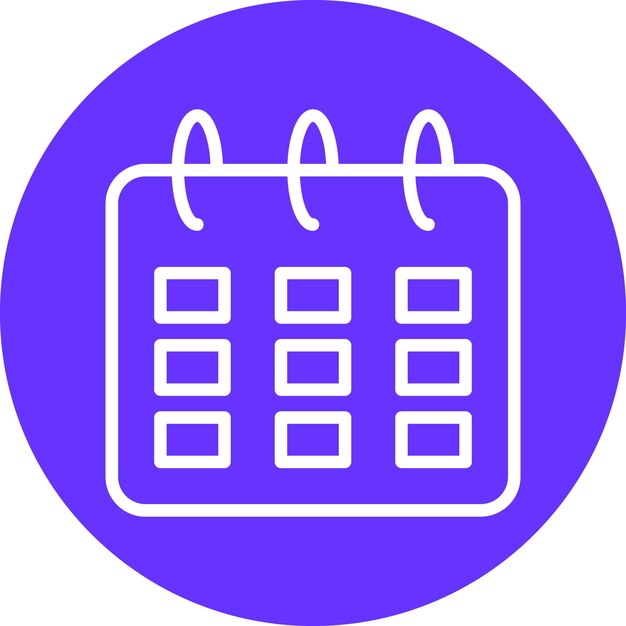 Diseño vectorial Estilo del icono del calendario de primavera