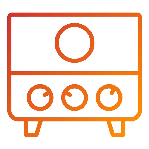 Diseño vectorial Estilo del icono del calentador de agua
