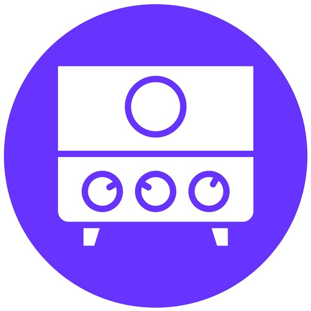 Diseño vectorial Estilo del icono del calentador de agua