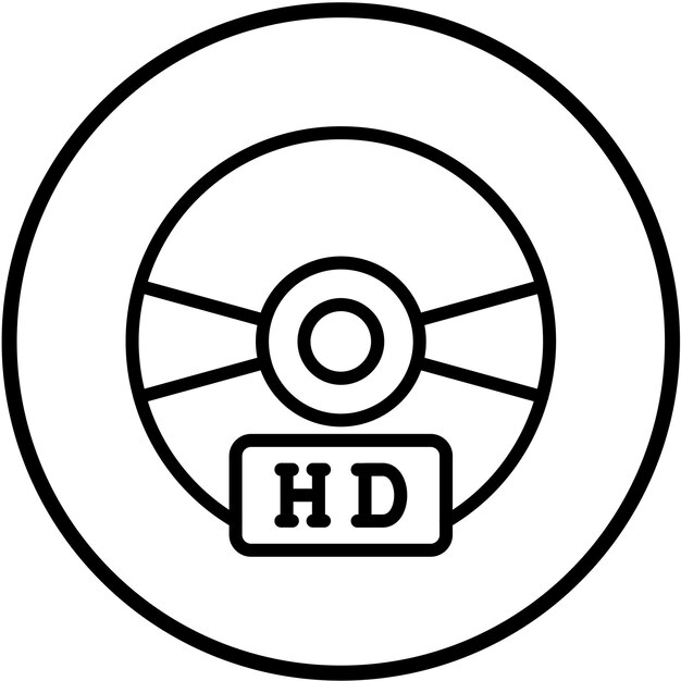 Diseño vectorial Estilo del icono de calidad del disco