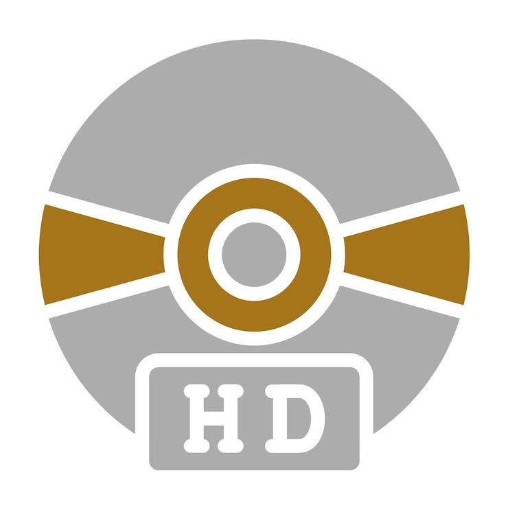 Vector diseño vectorial estilo del icono de calidad del disco