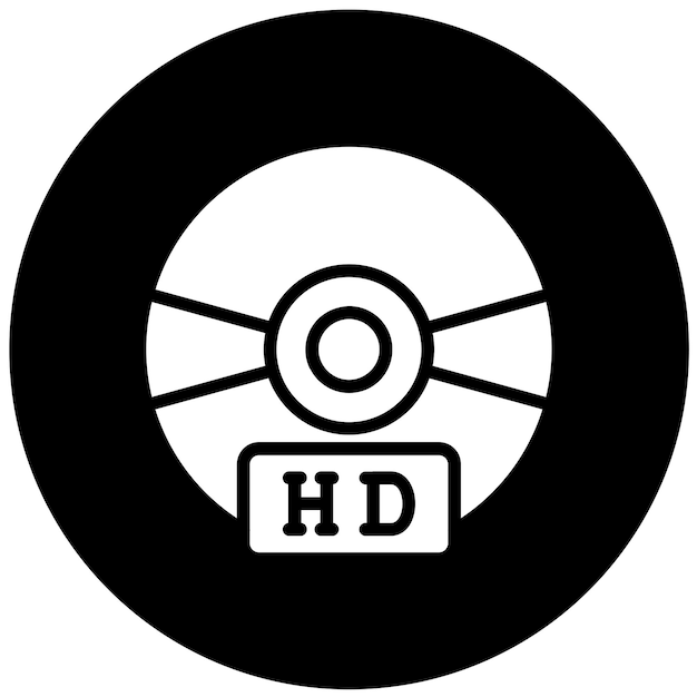 Diseño vectorial Estilo del icono de calidad del disco