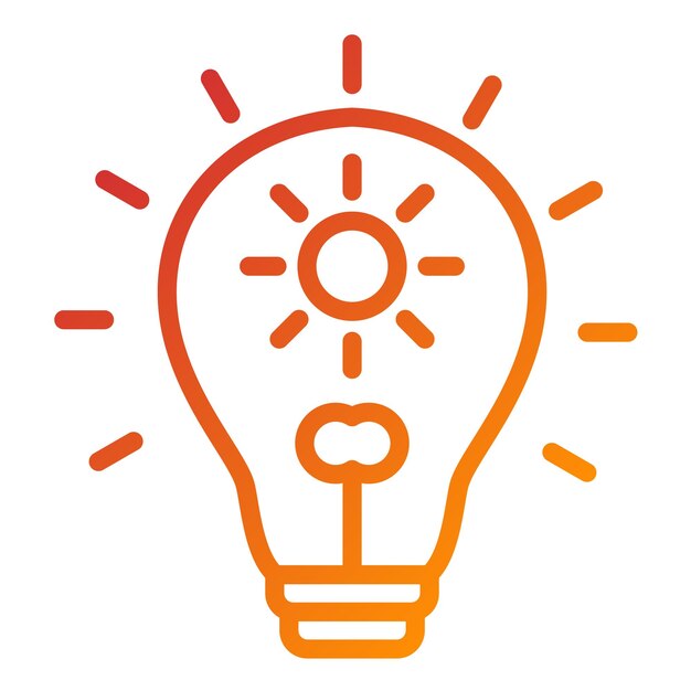 Diseño vectorial Estilo de icono cálido