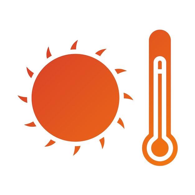 Diseño vectorial Estilo de icono caliente