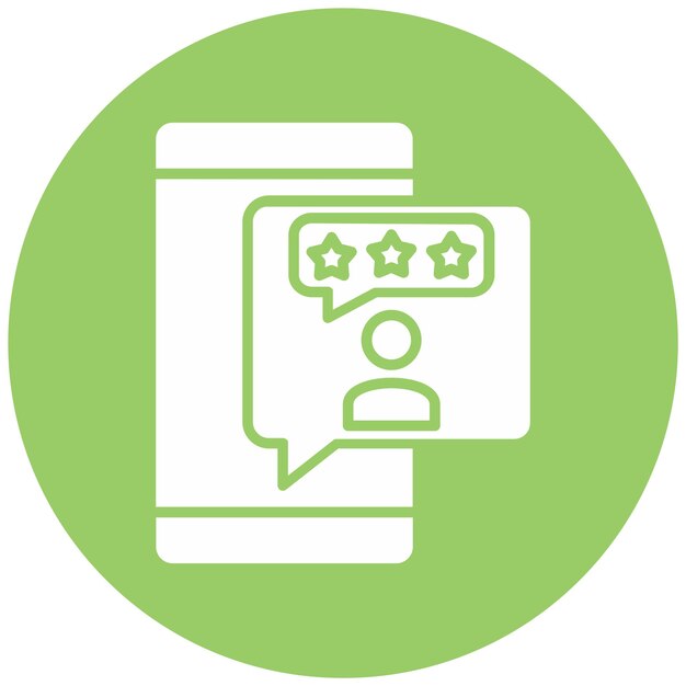 Diseño vectorial Estilo del icono de calificación del cliente
