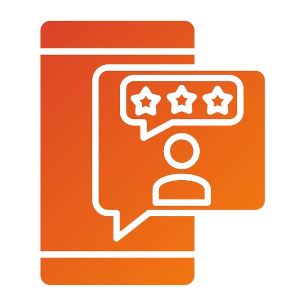 Diseño vectorial Estilo del icono de calificación del cliente