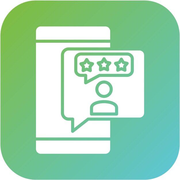 Diseño vectorial Estilo del icono de calificación del cliente