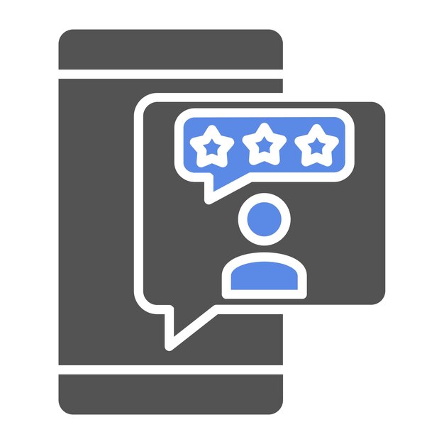 Diseño vectorial Estilo del icono de calificación del cliente
