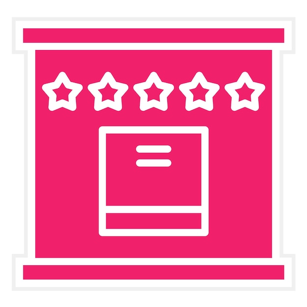Diseño vectorial Estilo de icono de calificación de diseño