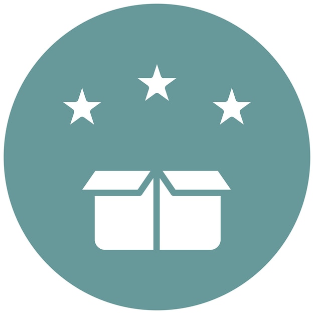 Diseño vectorial Estilo del icono de calificación del producto
