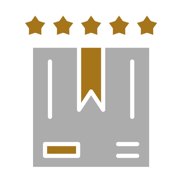 Diseño vectorial Estilo del icono de calificación del producto