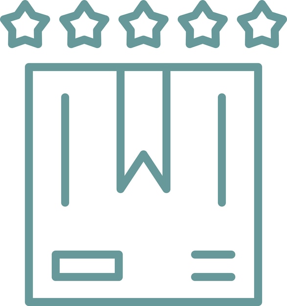 Diseño vectorial Estilo del icono de calificación del producto