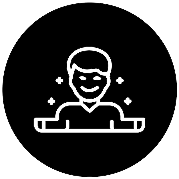 Diseño vectorial Estilo de icono calmante