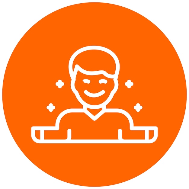 Diseño vectorial Estilo de icono calmante