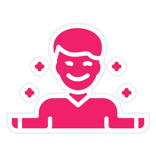Diseño vectorial Estilo de icono calmante